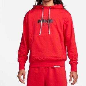 Nike Standard Issue‎ Mens Red Dri-FIT Basketball Hoodie FB7048-657 Small NWT